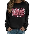 thumbnail image 5 of Gamivast Teacher Valentines Day Shirt Long Sleeve Funny Heart Print Blouse Trendy Crew Neck Tops Casual Loose Drop Shoulder Sweatshirts Valentine's Outfit, 5 of 7