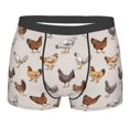 thumbnail image 4 of Goofa Various Chicken Printed Men's Boxer Briefs Underwear, Moisture-Wicking Underwear, Trunk,Soft and Breathable Cotton Underwear-XX-Large, 4 of 9