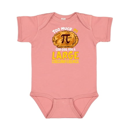 

Inktastic Pi Day Too Much Pie Gift Baby Boy or Baby Girl Bodysuit