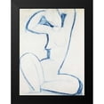 thumbnail image 2 of Modigliani, Amedeo 12x14 Black Modern Framed Museum Art Print Titled - Blue Caryatid II, 2 of 5