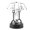Electroplated Silver and Grey, variant on Kinetic Perpetual Motion Desk Toy 7.9" #B102 Electronic Swinging Celestial Art Decor
