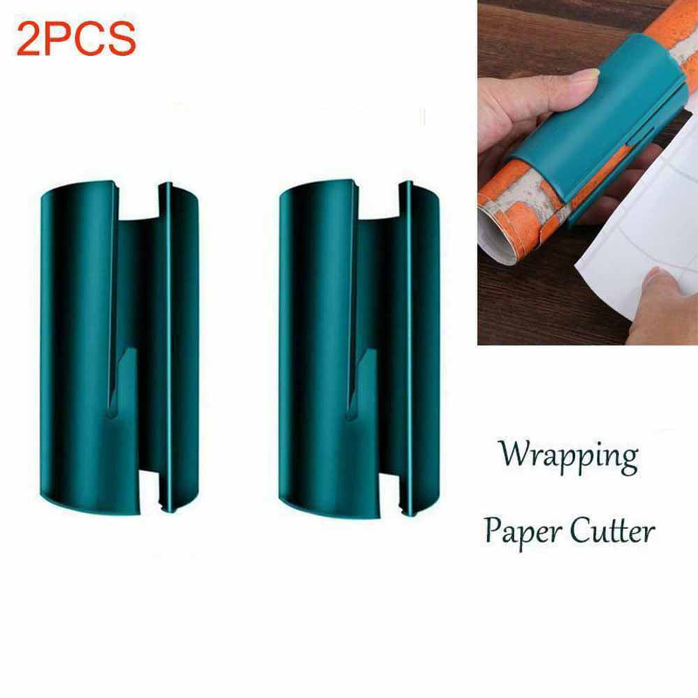 Sliding Wrapping Paper Cutter Christmas Gift Seconds Wrap Paper Cuting Tools US 