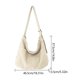 thumbnail image 3 of Bolso de hombro compuesto de lona Transpirable Mujer Dama Ocio diario (Blanco) Wdftyju Para Estrenar, 3 of 3