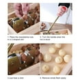 thumbnail image 6 of Shoreew Adjustable Nut Sheller Cracker Tool with Wooden Base Plate for Walnuts Almonds Pecans Stainless Steel Lever Nut Opener for Hazelnuts Macadamia, 6 of 6