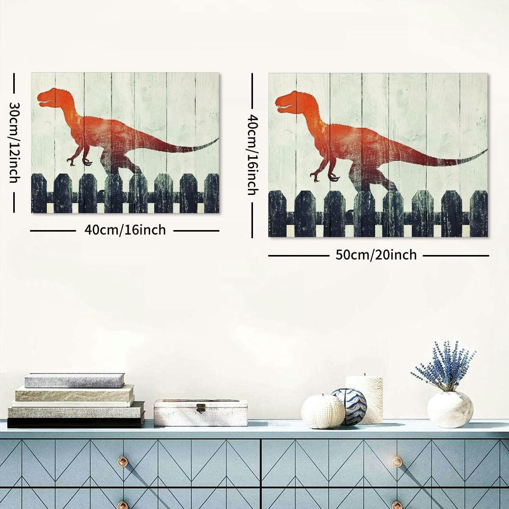 Nawypu  Dinosaur Wall Art Boys Bedroom Decor Dinosaur Room Decor  Easy to Hang