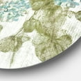 thumbnail image 2 of Designart 'Red and Blue Vibrant Hydrangea Flowers' Farmhouse Metal Circle Wall Art, 2 of 3