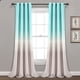 thumbnail image 1 of Umbre Fiesta Room Paneles de cortina de ventana que oscurecen Aqua / Grey 52X84 Set Half Moon 16T005378, 1 of 2