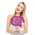 thumbnail image 2 of Big Dot of Happiness Funny Just Engaged - Colorful - Engagement Party Photo Booth Props Kit - 10 Piece, 2 of 5