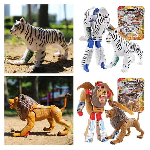 2/set y tigres transformación juguete para educativo para Hugo Juguetes de transformación