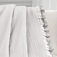 thumbnail image 4 of Lush Decor Ella Shabby Chic Ruffle Lace Throw Light Gray Single 50X60+3, 4 of 11