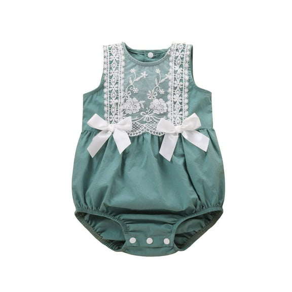 Girl Outfits Cute Pattern Embroider Sleeveless Romper Bodysuit Baby Girls' Clothing for Baby Girl 3-6 Months