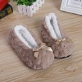 thumbnail image 2 of Mntrerm-zapatillas de estar por casa para mujer, pantuflas cálidas y suaves de felpa, antideslizantes, de piel, de Color sólido, 2023, 2 of 5