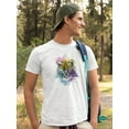 thumbnail image 2 of Colorful Tiger With Boho Style T-Shirt Men -Image by Shutterstock, Male 4X-Large, 2 of 4