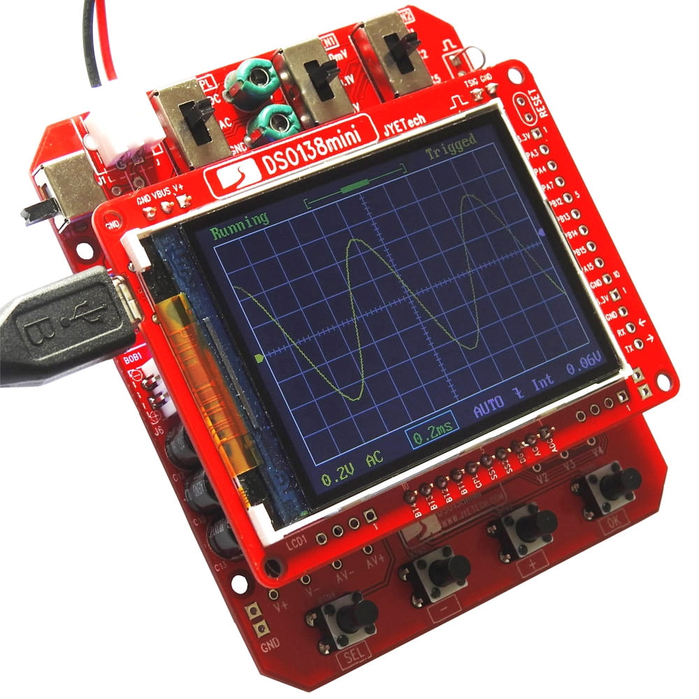 JYE Tech DSO138 Mini Digital Oscilloscope DIY Kit SMD Parts Pre-soldered R4T2 