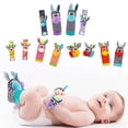 thumbnail image 3 of Baby Wrist Ringing Toy Set Newborn Puzzle Wrist Strap+Sock Ringing 0 1 Year Old Baby Soothing Toy Promotes Sensory Development, 3 of 5