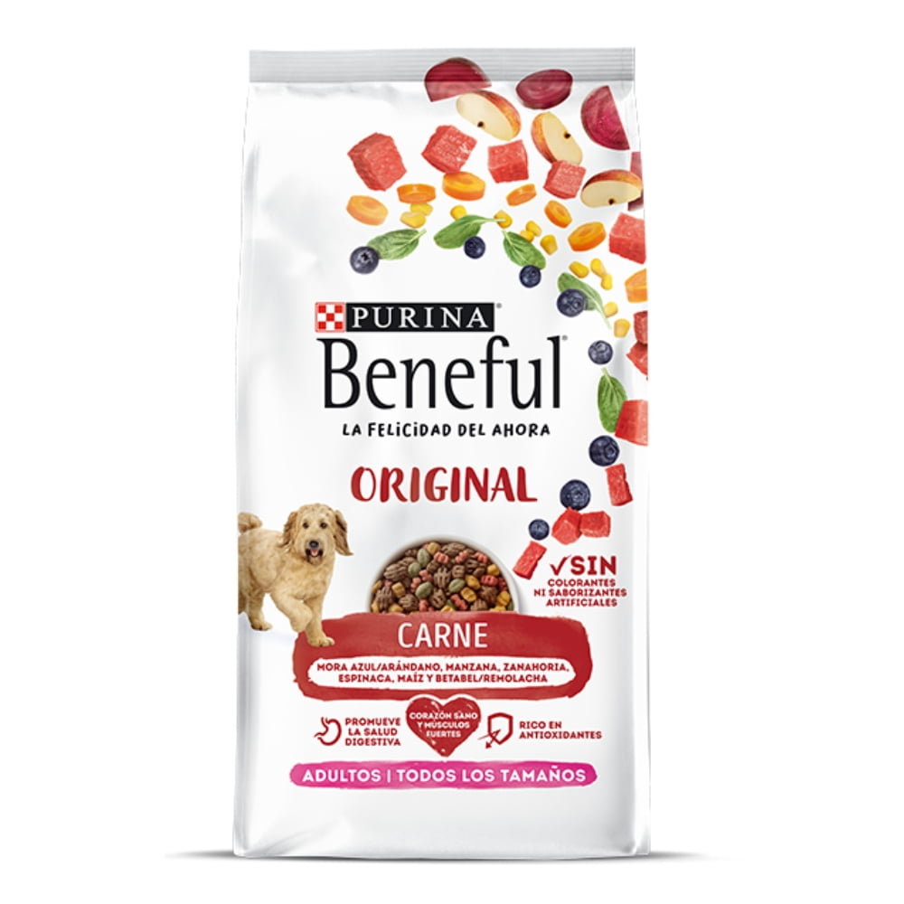 Croquetas para perro. Purina Beneful Original Carne 20 kg Walmart en linea