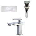 thumbnail image 1 of American Imaginations 39.75-in. W 1 Hole Ceramic Top Set In White Color - Overflow Drain Incl. AI-32923, 1 of 8