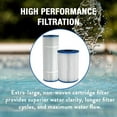 thumbnail image 6 of Doheny's Pool Pro Cartridge Filter System for Above-Ground Pools | 25 Sq. Ft. System with 3/4 HP Pump | Extra-Large Non-Woven Cartridge for Clear Water & Max Flow | Durable Thermoplastic | 115V/60Hz, 6 of 9