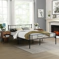 thumbnail image 2 of VECELO 3-piece Bedroom Set, Metal Bed Frame and Nightstands, Full Size, 2 of 8