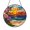 Acrylic 3.5 Inch, variant on Artistic Fantasy Beach Sunset Stained Glass Suncatcher Window Decor, Coastal Hanging Art, Decorative Glass Panel with Ocean Motif