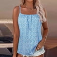 thumbnail image 2 of Débardeurs Femmes, Mode Femmes Décontracté Sans Manches Imprimé Col Rond Haut Camisole Blouse, 2 of 5