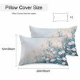thumbnail image 3 of Waterproof Throw Pillow Covers Set of 2, 20x12 Inch Pink Spring Floral Decorative Pillowcases Outdoor Pillow Slip Cushion Covers Set for Couch Tent Summer Flowers Oil Painting, 3 of 7