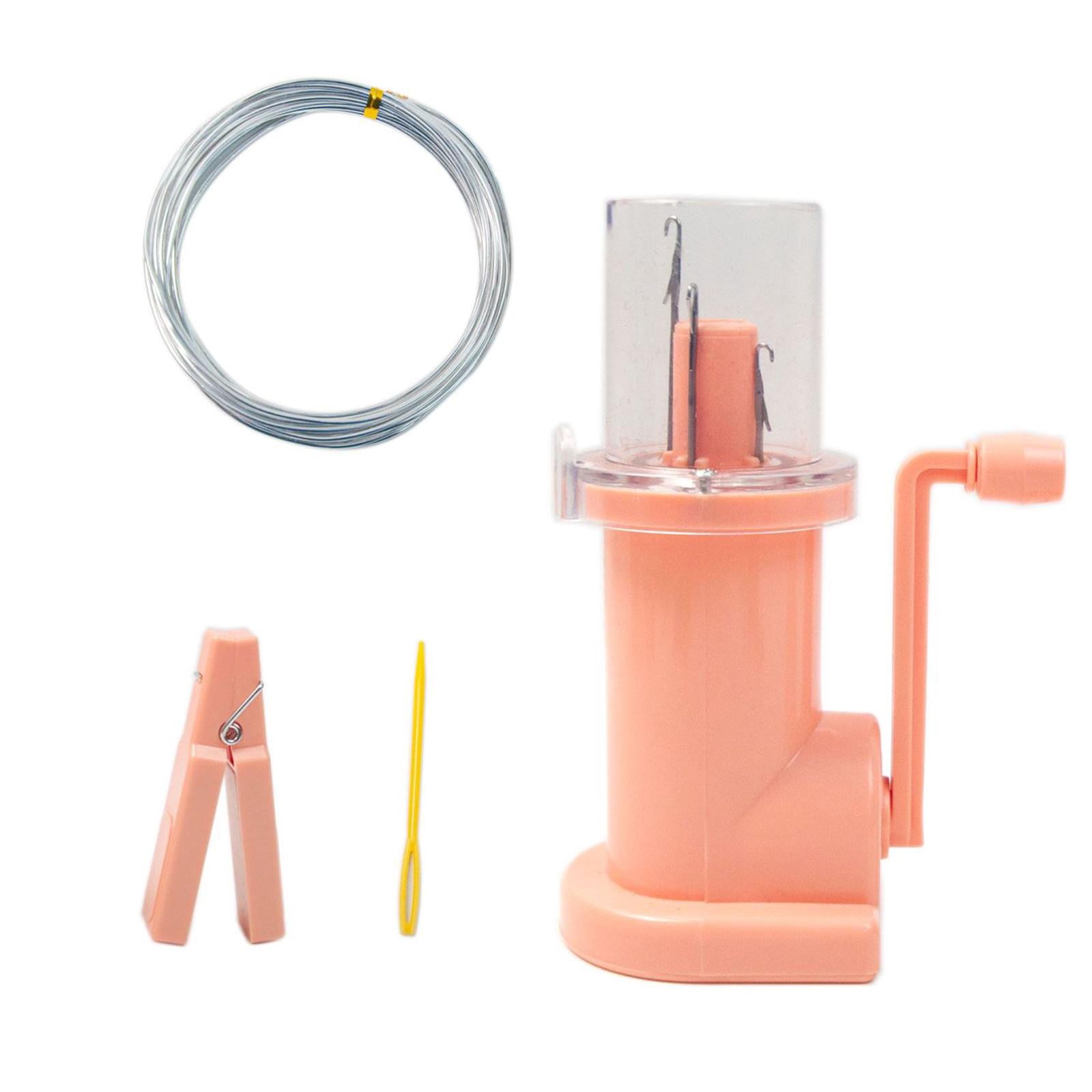 FVDPWYE Hand Knitting Machine Knitting Mill Machine Hand Operated PP Household for Pink