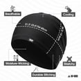 thumbnail image 6 of Unisex Breathable Mesh Skully Hat, Cooling Ice Silk Beanie Cap for Running, Gym Workout, and Outdoor Sports, Stretchy Performance Headwear for Men and Women - Black, 6 of 8