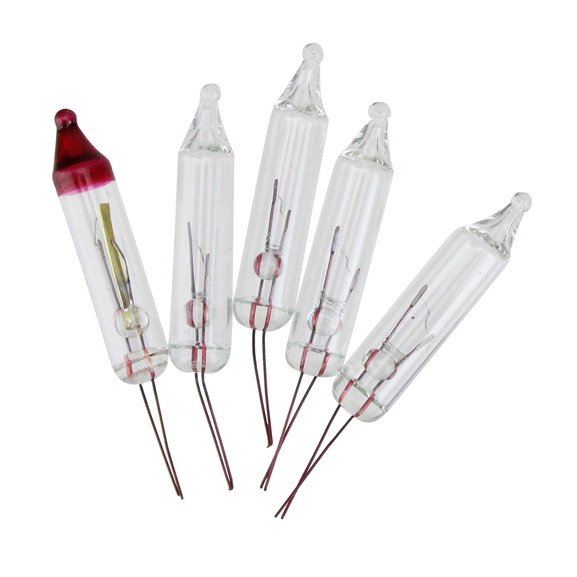 Pack of 5 Clear Mini Christmas Replacement Bulbs 2.5 Volts Walmart