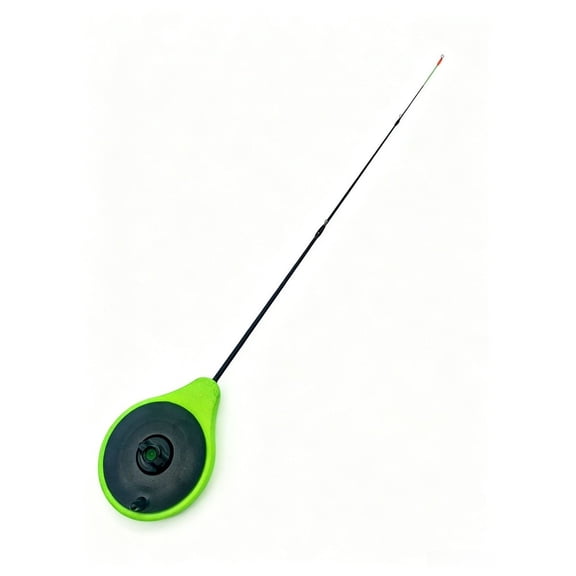 GRIMPEX Ice Fishing Palm Rod Winter Fishing Pole with Eva Handle Glass Fiber Guide Eyes