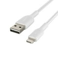 thumbnail image 4 of Belkin BOOST CHARGE Braided Lightning to USB-A Cable CAA002BT3MWH White, 4 of 5
