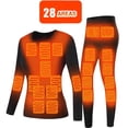 thumbnail image 2 of Ropa interior con calefacción para hombre, traje de motocicleta con calefacción térmica, alimentado por USB, pantalones de motocicleta, esquí, 28, invierno, nuevo, 2 of 4