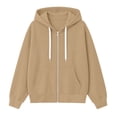 thumbnail image 6 of QQZ Relaxed Fit Zip Up Hooded Sweatshirt Women, Zip Up Sweatshirt Women, Fall Travel Gym Business Casual Daily Outfits, 6 of 6