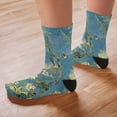 thumbnail image 4 of CafePress - Van Gogh Almond Blossoms - Unisex Novelty Printed Crew Adult Socks, 4 of 5