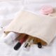 thumbnail image 2 of Bolsa de cosméticos de pana de color sólido Estuche de almacenamiento de viaje para mujer (Blanco), 2 of 6
