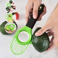 thumbnail image 4 of NOGIS 3 In 1 Avocado Cutter Slicer Plastic Shea Corer Separator Peeler Fruit Splitter Multifunctional Tool kitchen gadgets accessories, Green, 8.66 inches length, 2.43Ounces, 4 of 7
