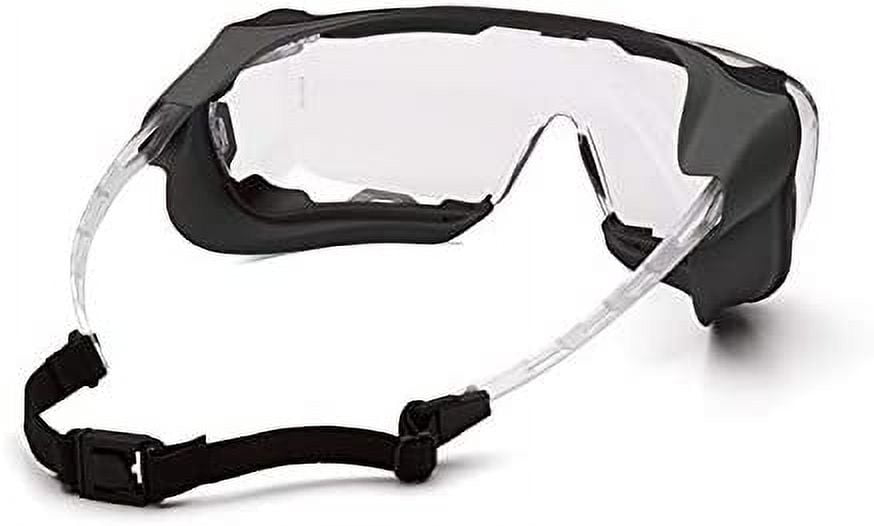 Pyramex Cappture Over Prescription Safety Glasses, Clear H2MAX Anti-Fog Lens w/Rubber Gasket