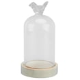 thumbnail image 1 of Shisuyan 1Pcs Wood Base Glass Dome For Decorative Item And Display, 1 of 9