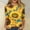 Yellow#3, variant on T Shirts for Women 3/4 Length Sleeve Sunflower Printed Round Neck T Shirts Hawaiian Beach Holiday Summer Casual Tops, Gifts for Mom/Her