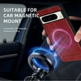 thumbnail image 6 of ELEHOLD PU Leather Case For Google Pixel 8 Pro Slim Magnetic Shockproof Cover, [MagSafe Compatible], [Lens&Screen Protection], Drop protection Case - Winered, 6 of 11