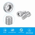 thumbnail image 4 of Uxcell 1/4-20 x 7/16" Hex Socket Cap Head Screw Bolt, 30Pcs 304 Stainless Steel 18-8, Machine Full Thread, 4 of 6