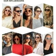 thumbnail image 2 of SCSYV Vintage Oversized Square Sunglasses for Women,Retro Womens Luxury Big Sun Glasses UV400 Protection SJ2194, 2 of 5