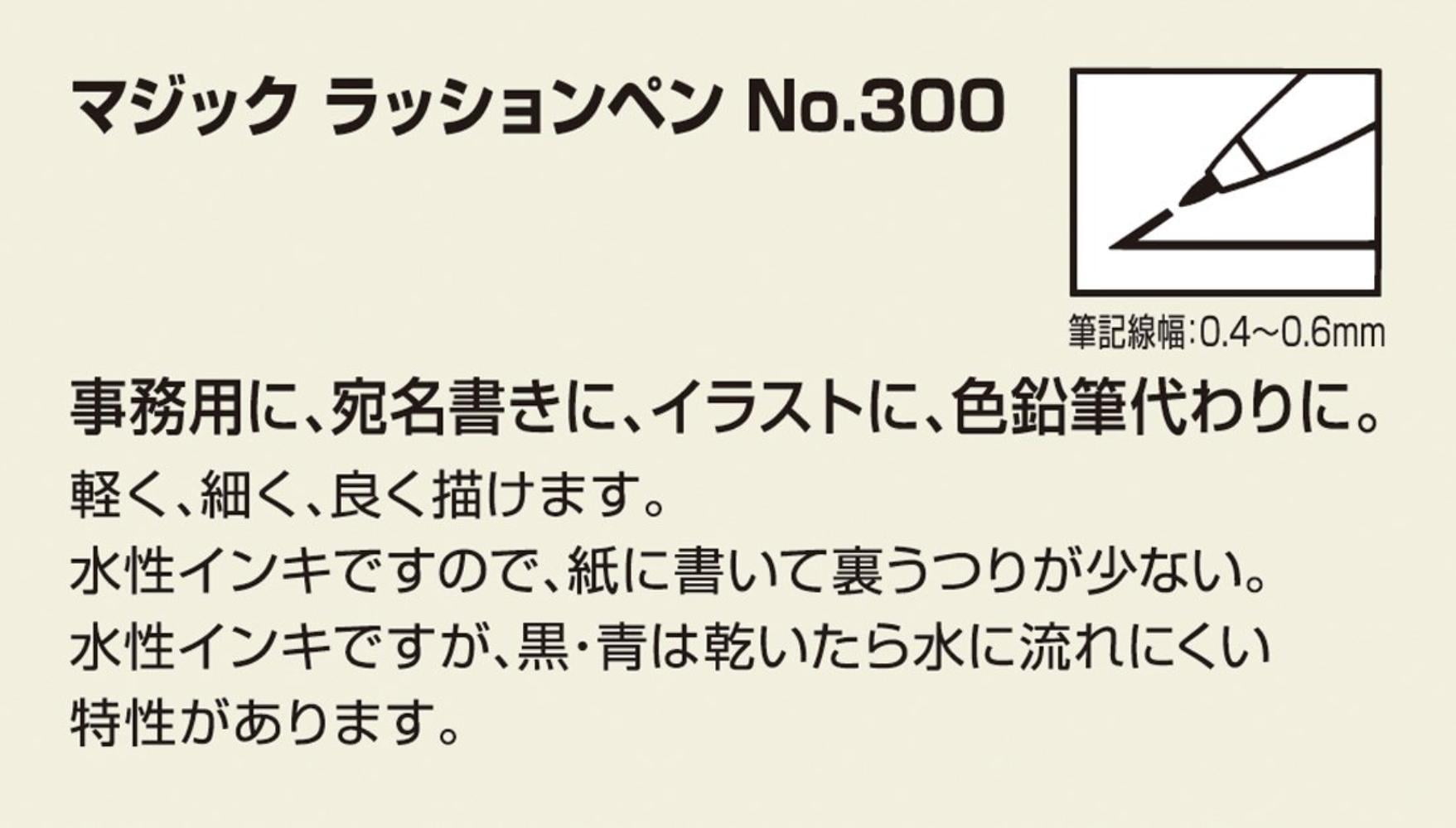 Teranishi Chemical Rasshonpen 20 Color Set M300C-20 Japan Import 