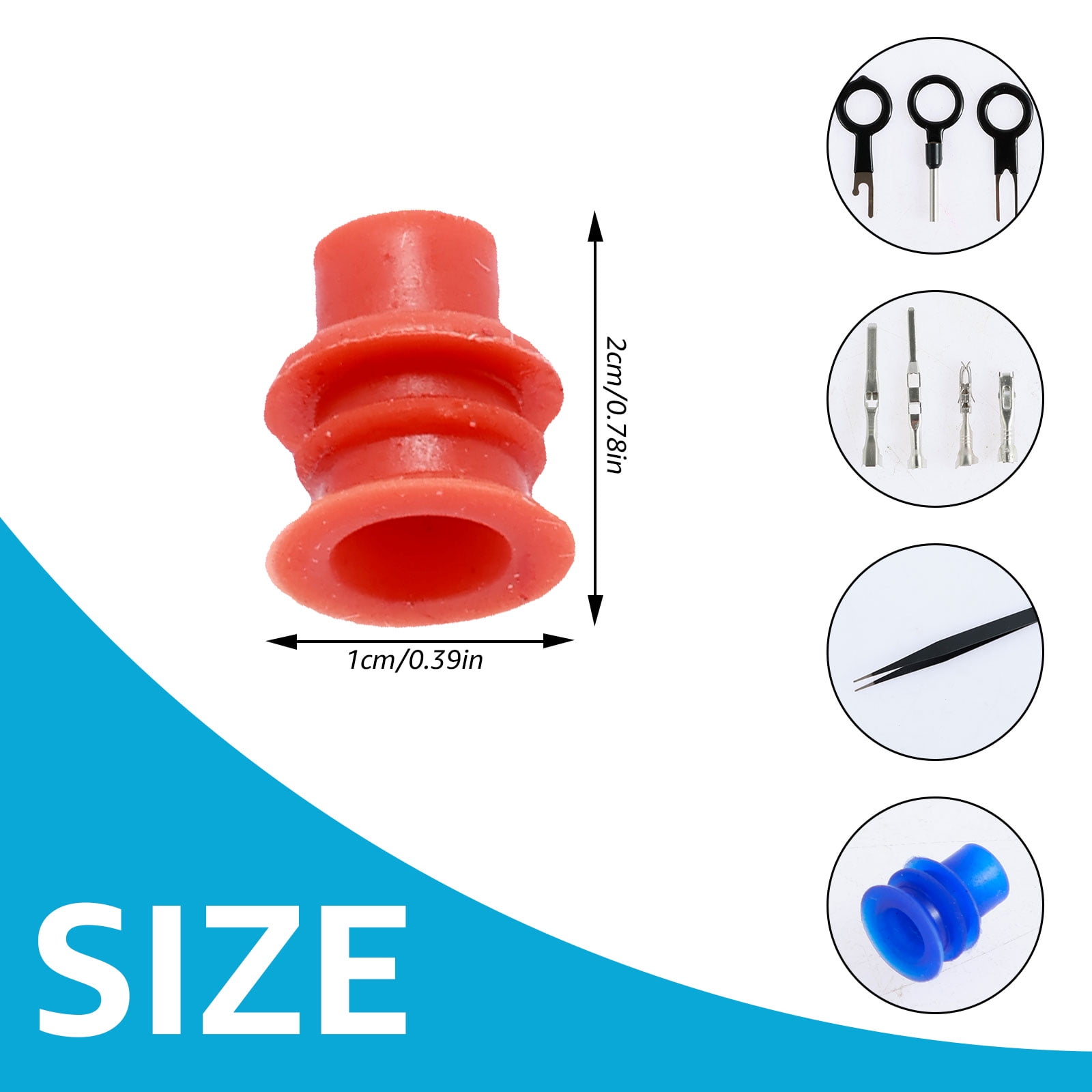 OKYMOTOR 720Pcs Pin Connector Kit 21 Types Car Electrical Wire Terminal Connector Set 1/1.5/1.8/2.2/2.8/3.5mm Terminal Pins Non Insulated Wire Connectors Crimped Connector Terminal for Truck