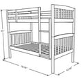 thumbnail image 7 of Pemberly Row Twin Wood Bunk Bed and Trundle Bed in Brown-Mattresses Not Included, 7 of 7