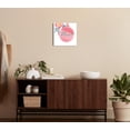 thumbnail image 4 of Mimi Fuchsia Circle Floral 12 x 12 Glass Wall Hanging Sign, 4 of 4