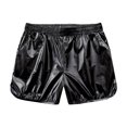 thumbnail image 2 of FRSASU Mens Metallic Shorts with Shiny Sparkly Rave Outfit Holographic Booty Shorts with Pockets Black, 2 of 4