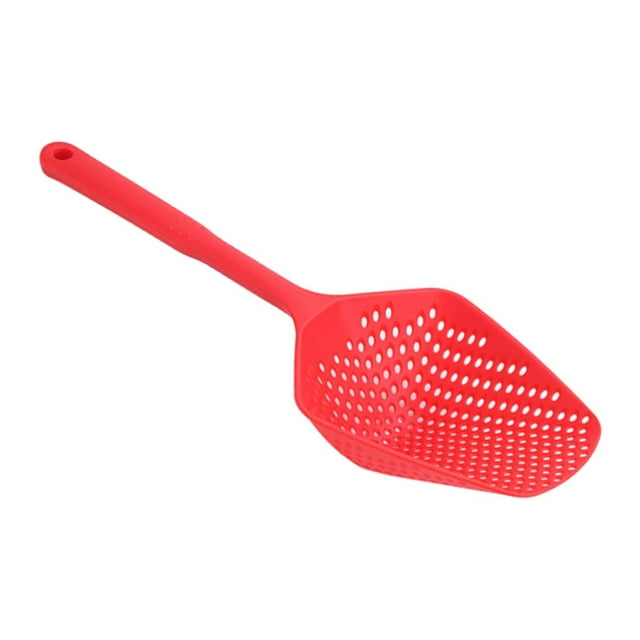 Colador de Plástico Antiadherente BLESIY Cucharones para Sopa Resistente de Calor Rojo