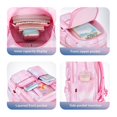 thumbnail image 6 of Heart Dot Print Polyester Backpack , Large Capacity Lightweight Casual Daypack with Breathable Padded Shoulder Straps, Multi-Pocket Storage Bag for Daily Commuting & Travel, 6 of 9