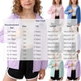 thumbnail image 4 of Abtuhar Boys and Girls Fall Winter Hooded Casual Outerwear and Jackets Solid Thin Sun‑protection Zip‑up Coat, 4 of 5